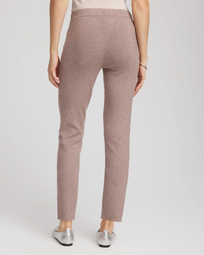 Chico's Women | Zenergy® Luxe Rhinestone Ankle Pants TAUPE HEATHER