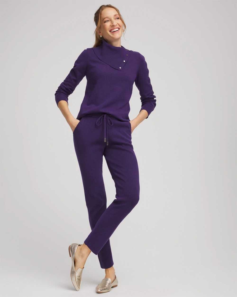 Chico's Women | Zenergy® Luxe Tapered Ankle Pants PURPLE ELIXIR