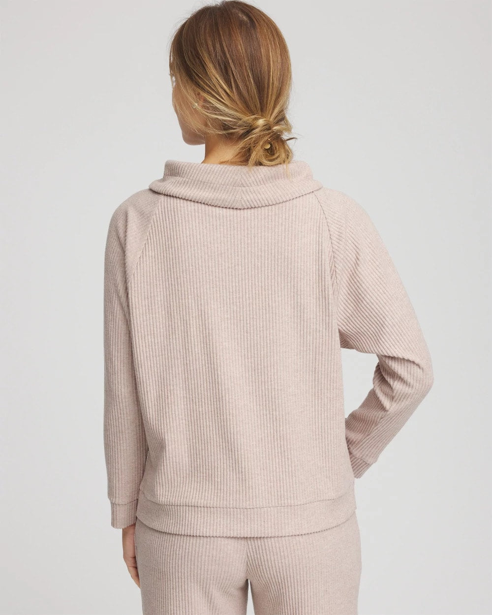 Chico's Women | Zenergy® Soft Brushed Pullover LIGHT TAUPE HEATHER