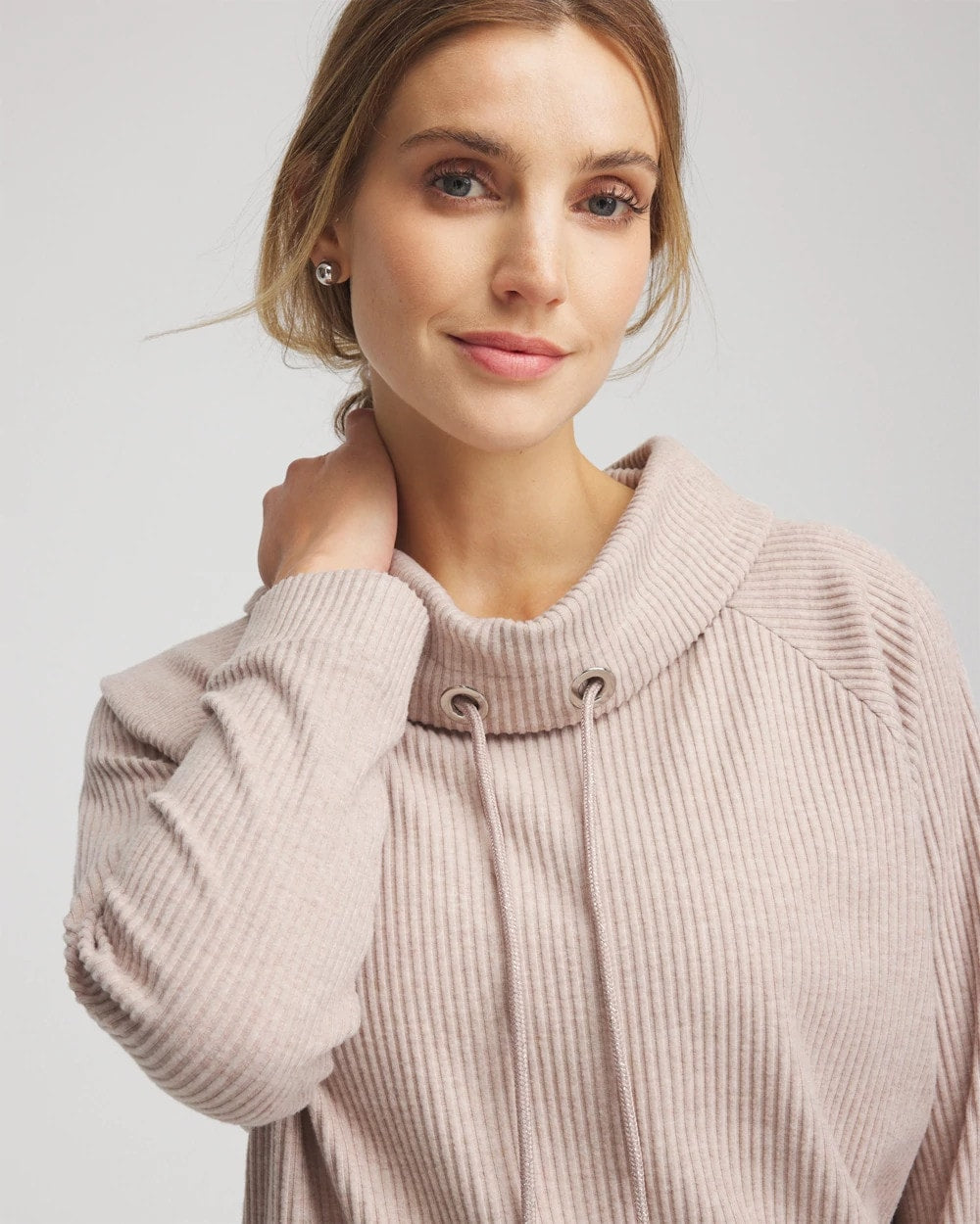 Chico's Women | Zenergy® Soft Brushed Pullover LIGHT TAUPE HEATHER