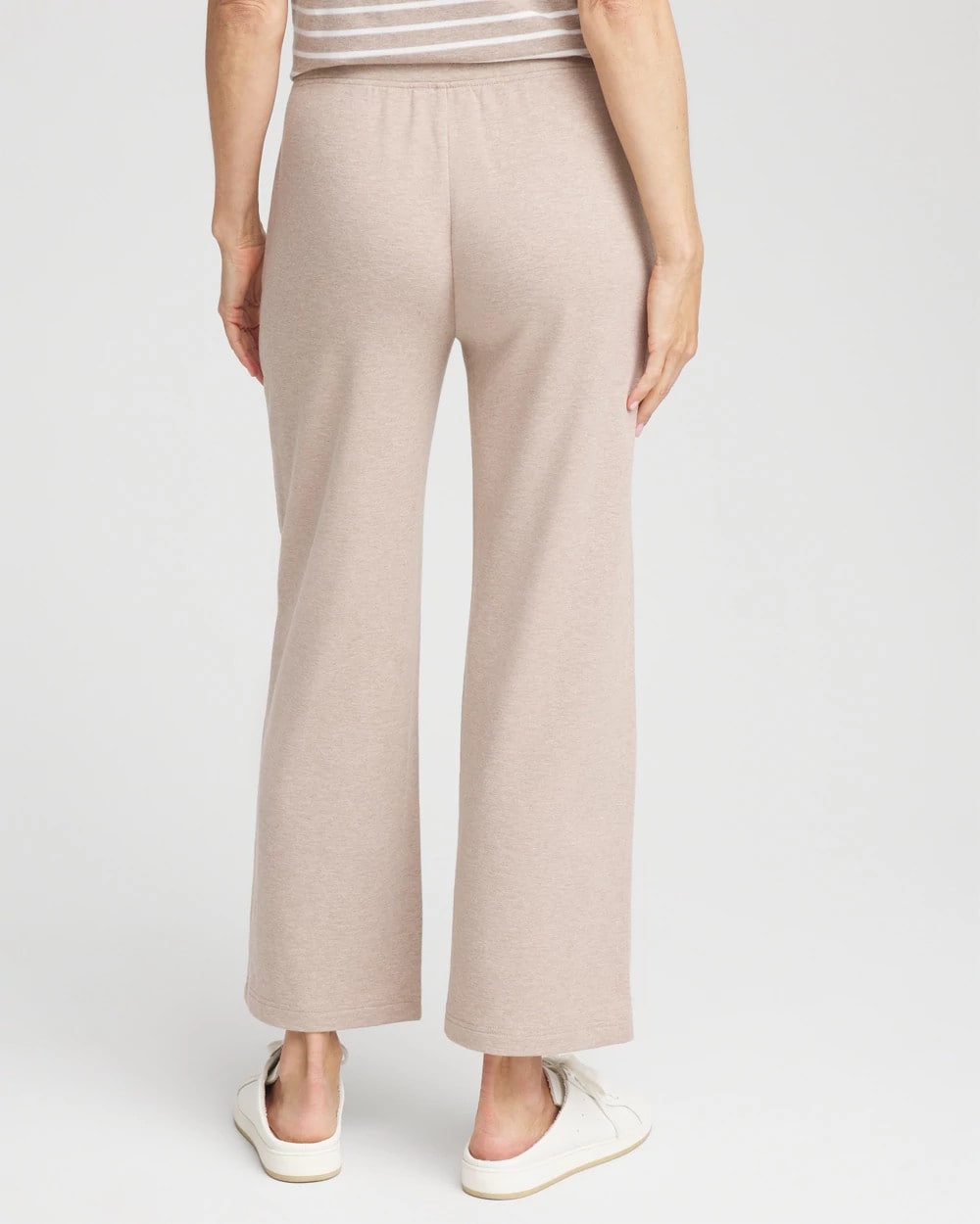 Chico's Women | Zenergy® French Terry Cropped Pants LIGHT TAUPE HEATHER