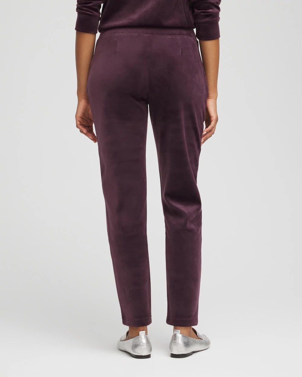 Chico's Women | Zenergy® Velour Tapered Ankle Pants NIGHT BLOOM