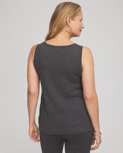 Chico's Women | Travelers™ Rhinestone Tank GRAPHITE GRAY