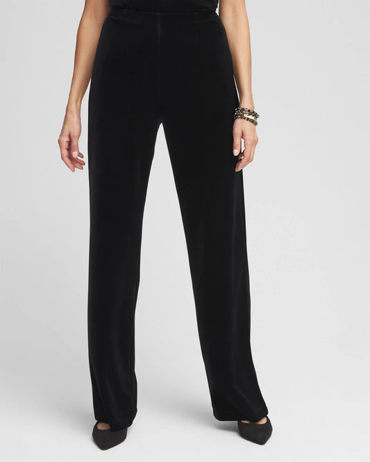 Chico's Women | Travelers™ Velvet No Tummy Pants TRAVELERS BLACK