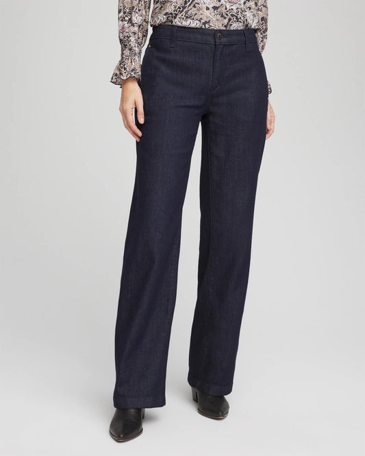 Chico's Women | High-Rise Trouser Jeans CEDAR RINSE