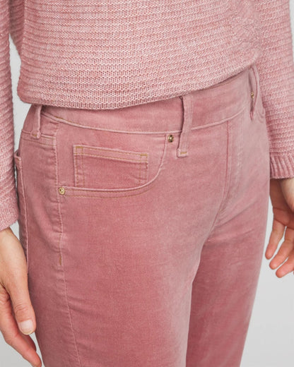 Chico's Women | Velveteen Pull-On Flared Jeans DUSTY ROSE
