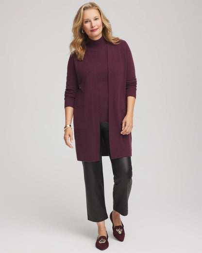 Chico's Women | Cashmere Duster Cardigan WINE