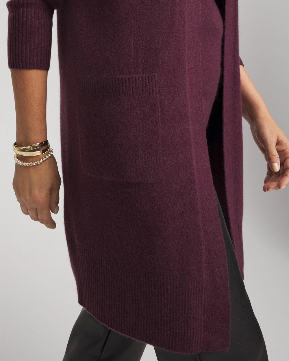 Chico's Women | Cashmere Duster Cardigan WINE