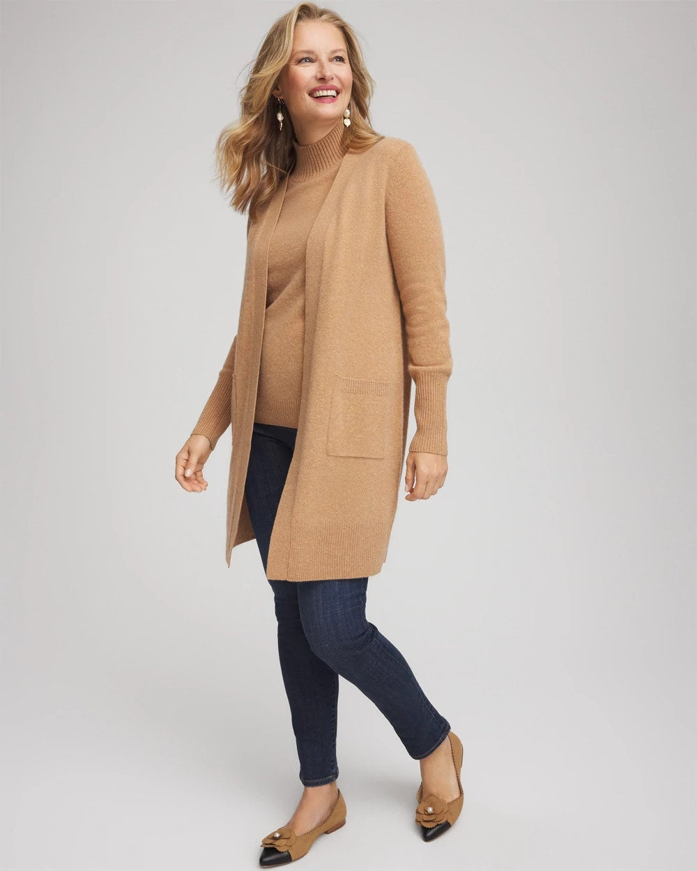 Chico's Women | Cashmere Duster Cardigan CAMEL