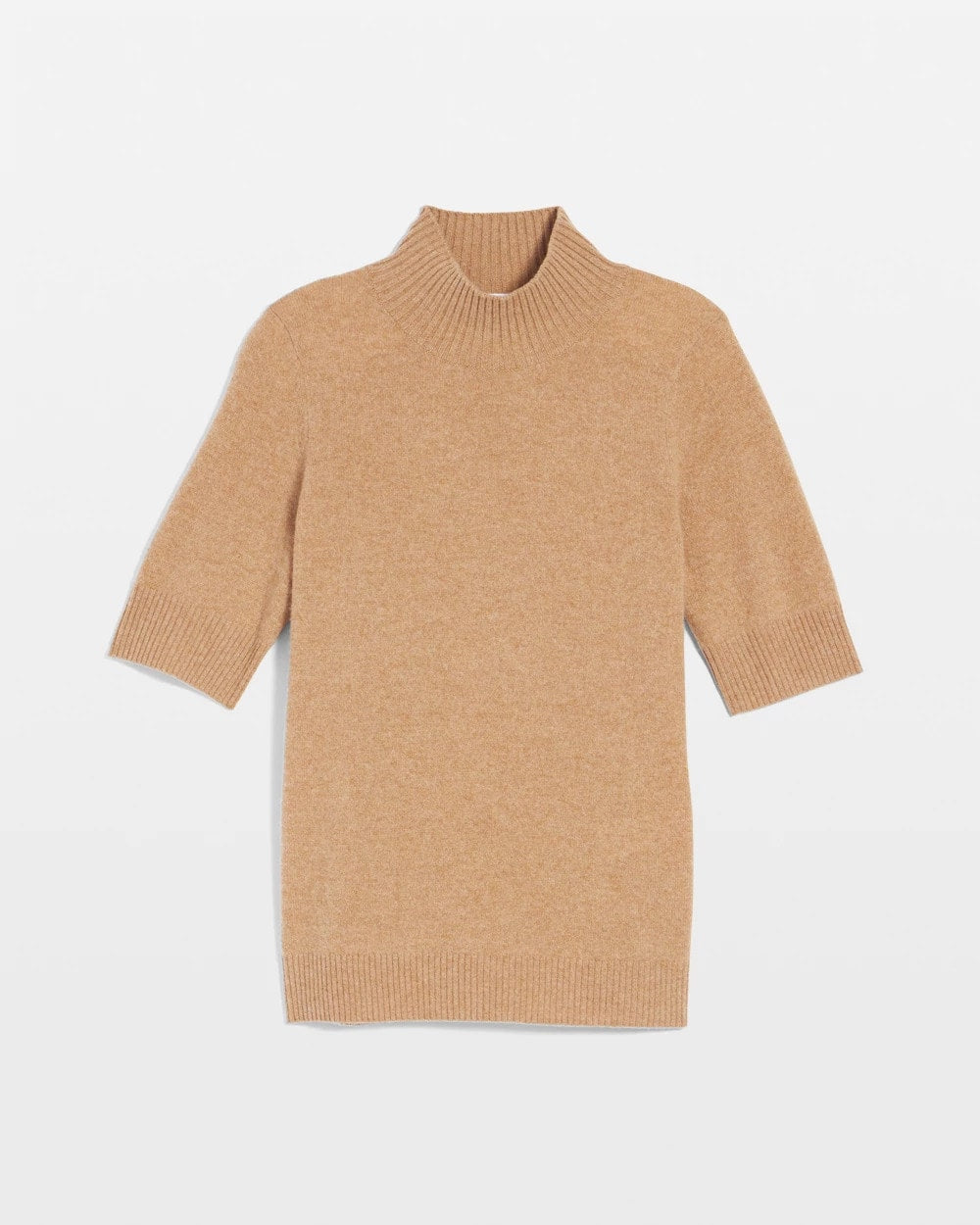 Chico's Women | Cashmere Elbow-Sleeve Sweater CAMEL