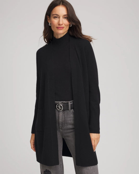 Chico's Women | Cashmere Duster Cardigan BLACK