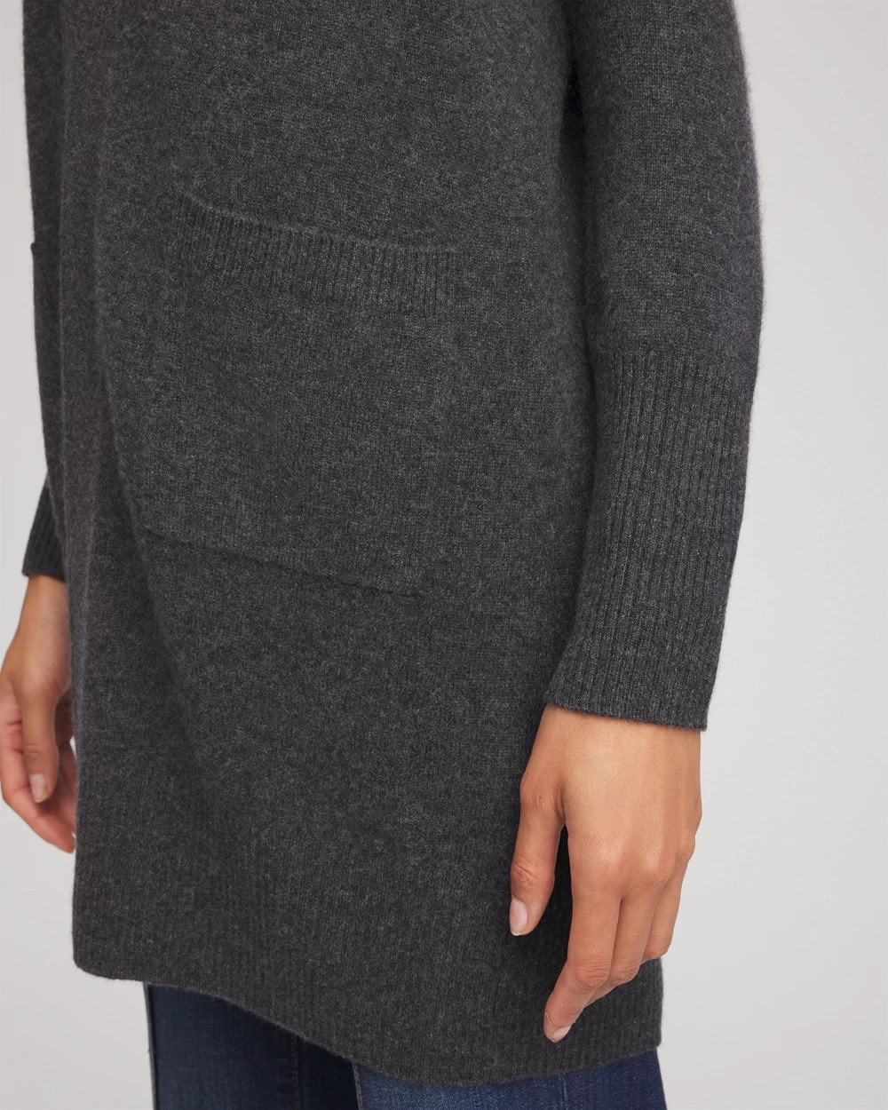 Chico's Women | Cashmere Duster Cardigan DARK GREY