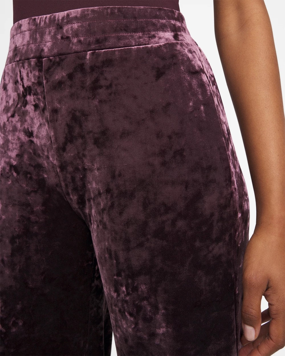 Chico's Women | Crushed Velvet Wide-Leg Pants NIGHT BLOOM