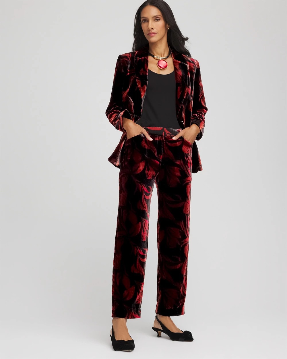 Chico's Women | Velvet Rose Slim Ankle Pants BLACK