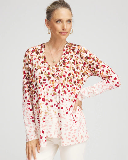 Chico's Women | Ombré Printed V-Neck Cardigan MULTI