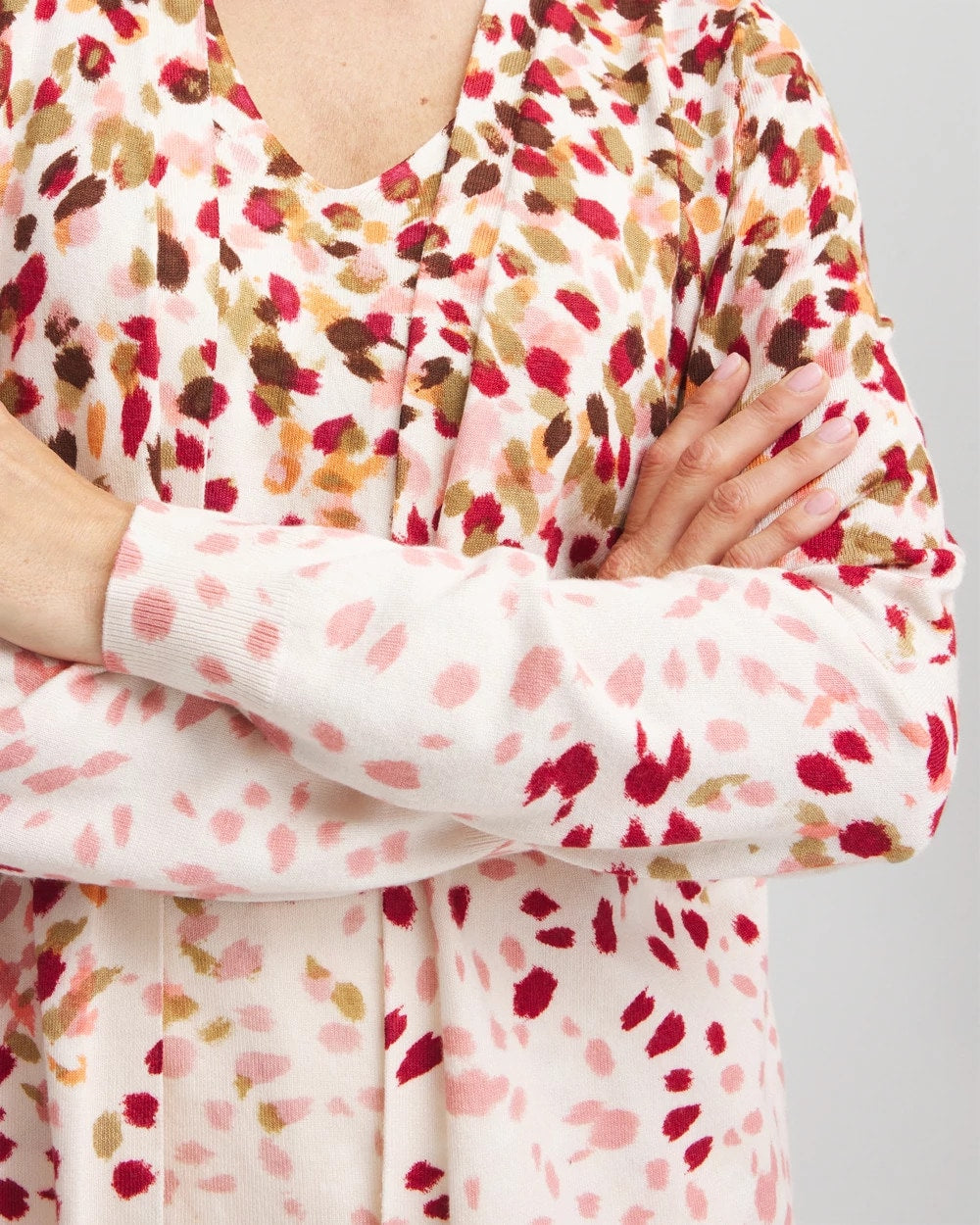 Chico's Women | Ombré Printed V-Neck Cardigan MULTI