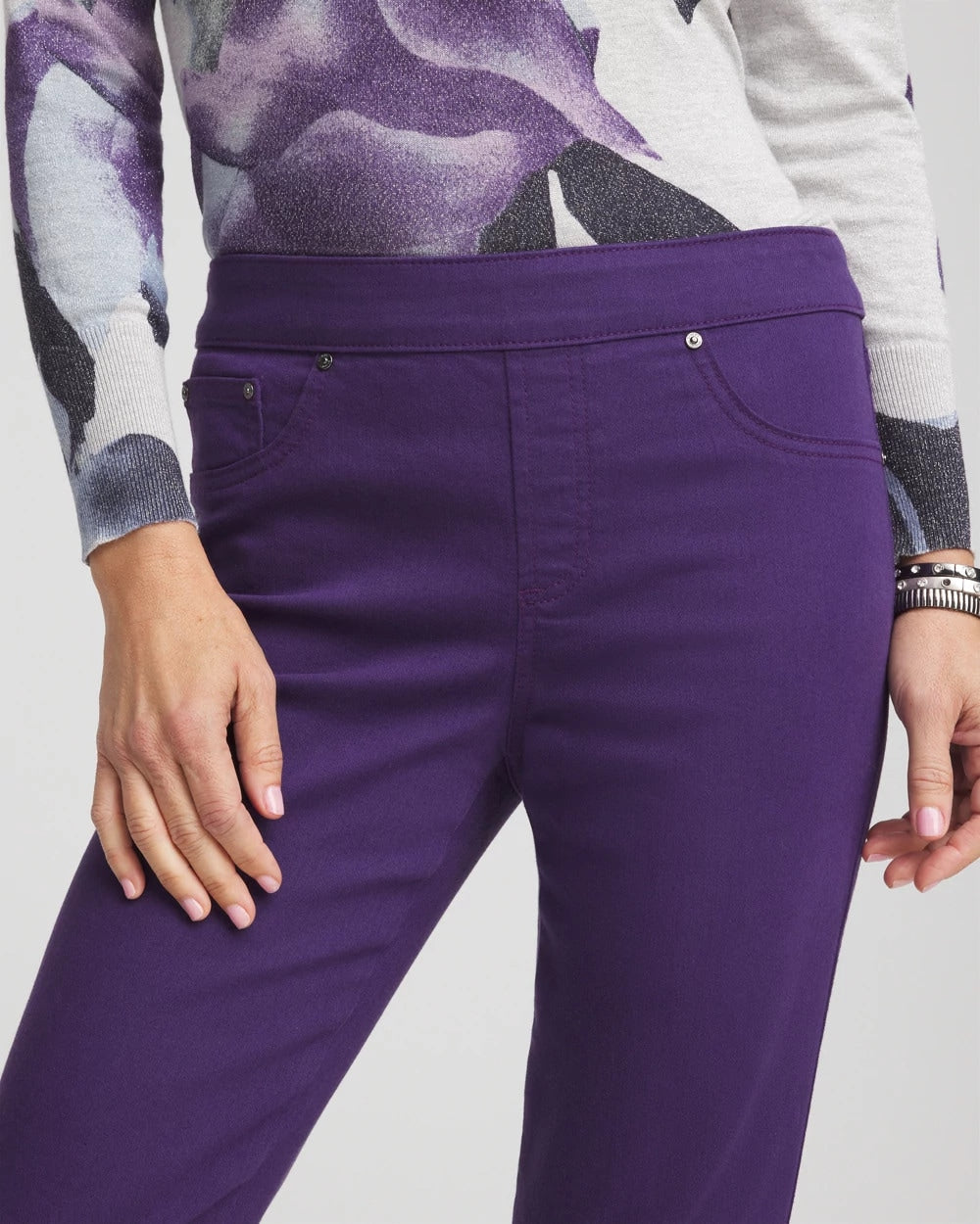 Chico's Women | Modern Pull-On Ankle Jeggings PURPLE ELIXIR