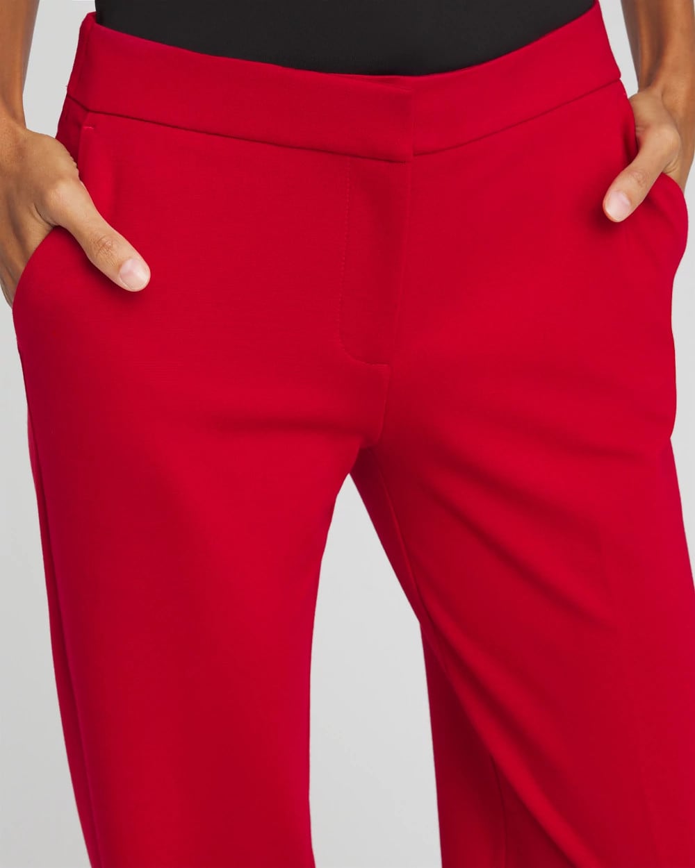 Chico's Women | Emme Wide-Leg Trouser Ponte Pants CARMINE RED