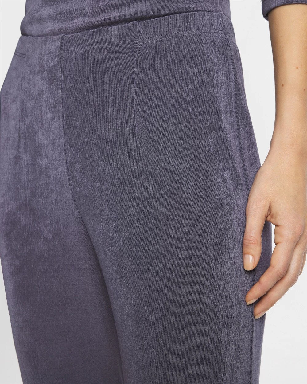 Chico's Women | Petite Travelers™ No Tummy Pants SOFT SLATE