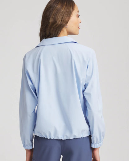 Chico's Women | Zenergy® UPF Half-Zip Mockneck Top DELPHINIUM BLUE
