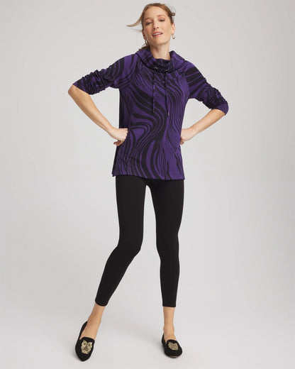 Chico's Women | Zenergy® Soft Zebra Tunic PURPLE ELIXIR