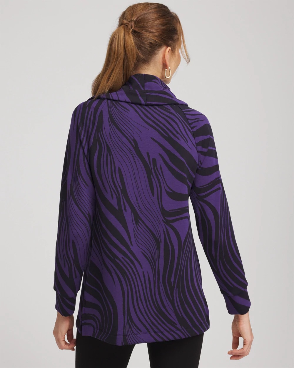 Chico's Women | Zenergy® Soft Zebra Tunic PURPLE ELIXIR