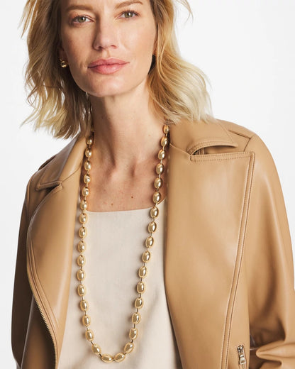 Chico's Women | Gold Bead Long Single-Strand Necklace GOLD