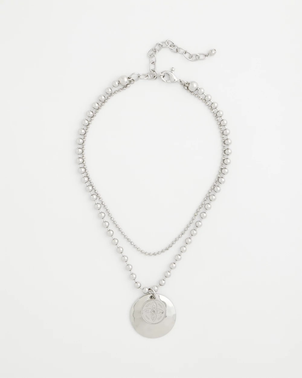 Chico's Women | Short Silver Ball Chain Pendant SILVER