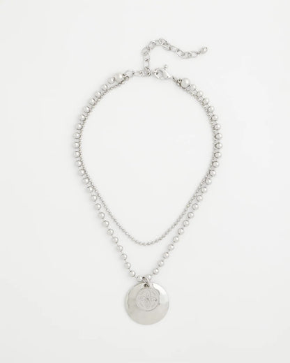Chico's Women | Short Silver Ball Chain Pendant SILVER