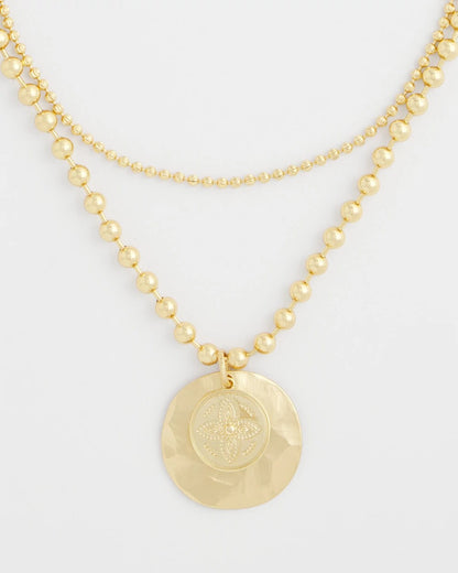 Chico's Women | Short Gold Ball Chain Pendant GOLD