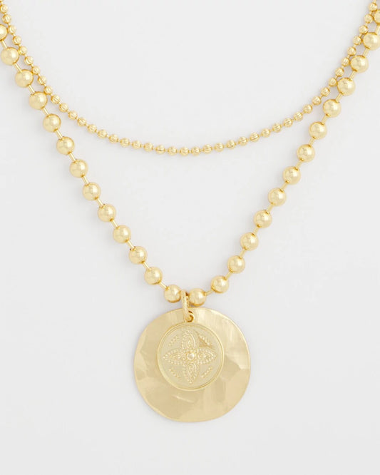 Chico's Women | Short Gold Ball Chain Pendant GOLD