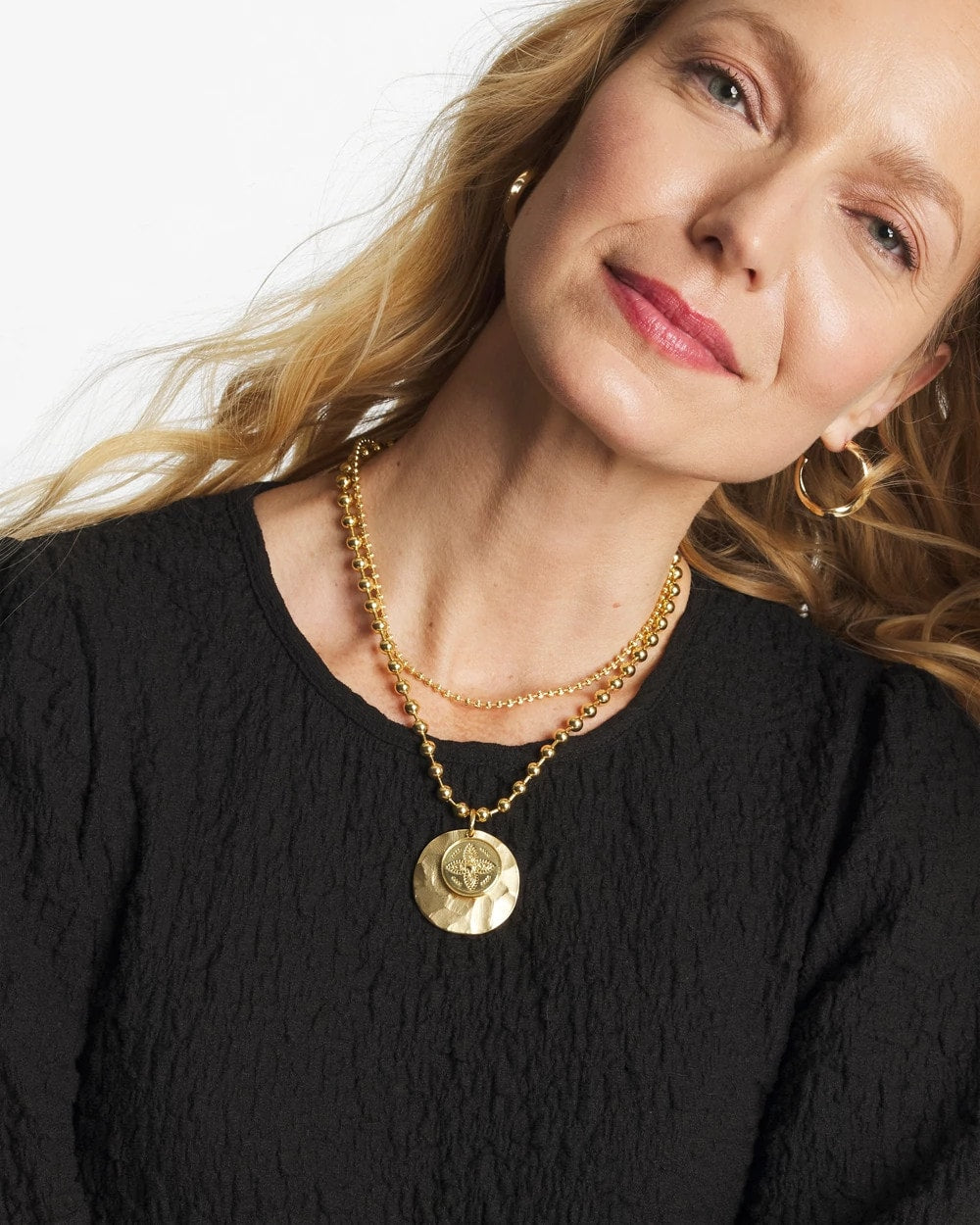 Chico's Women | Short Gold Ball Chain Pendant GOLD