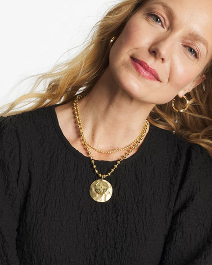Chico's Women | Short Gold Ball Chain Pendant GOLD