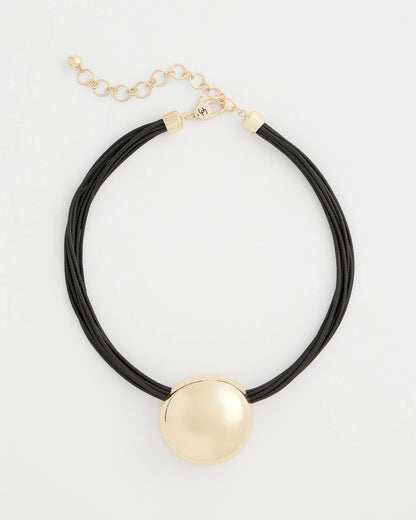 Chico's Women | Gold Pendant Cord Necklace GOLD