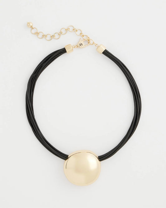 Chico's Women | Gold Pendant Cord Necklace GOLD
