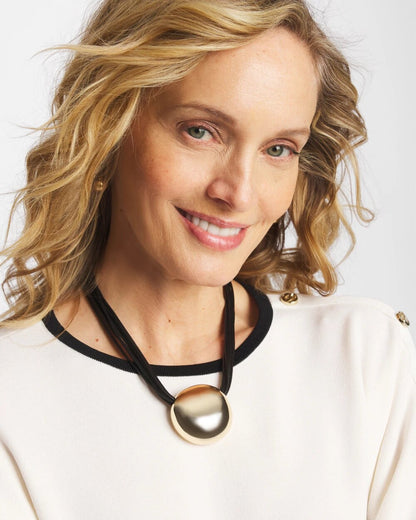 Chico's Women | Gold Pendant Cord Necklace GOLD