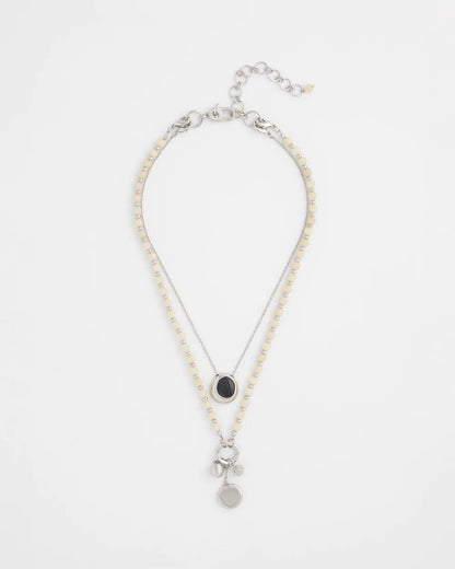 Chico's Women | Short Double Strand Pendant NEUTRAL