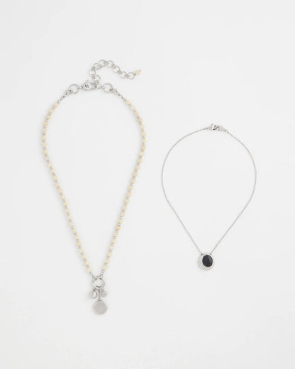 Chico's Women | Short Double Strand Pendant NEUTRAL