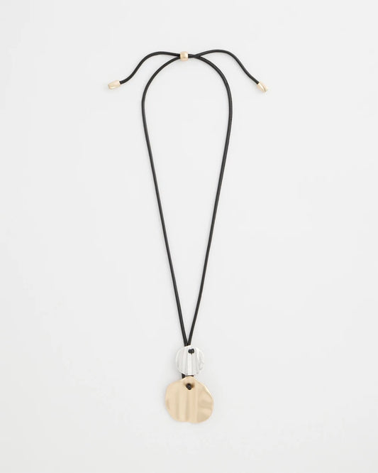 Chico's Women | Crinkle Mixed Metal Pendant MIXED METALS