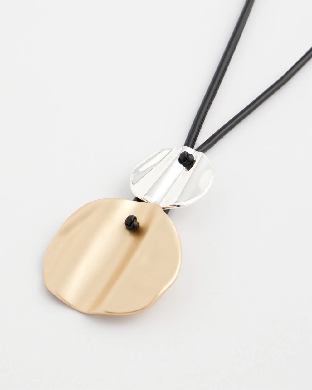 Chico's Women | Crinkle Mixed Metal Pendant MIXED METALS
