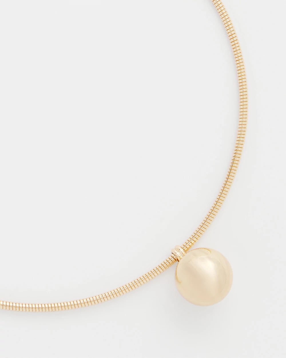 Chico's Women | Gold Bead Collar Necklace GOLD