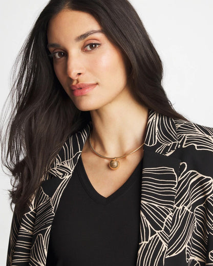Chico's Women | Gold Bead Collar Necklace GOLD