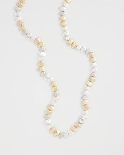 Chico's Women | Mixed Metal Long Single Strand Necklace MIXED METALS
