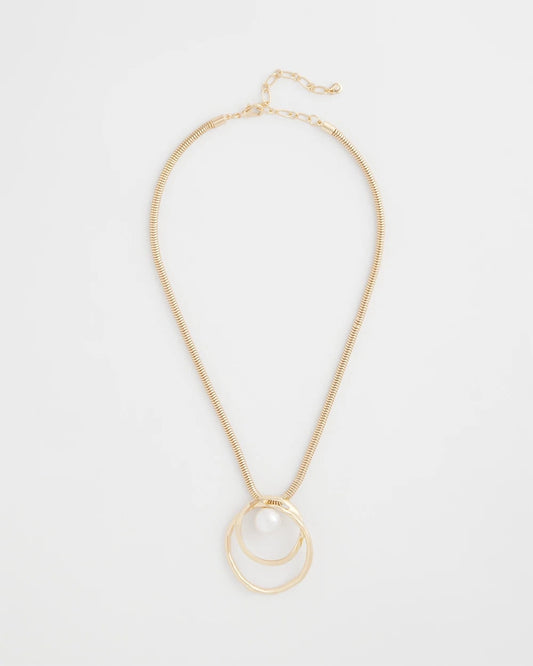 Chico's Women | Pearl and Gold Pendant PEARL