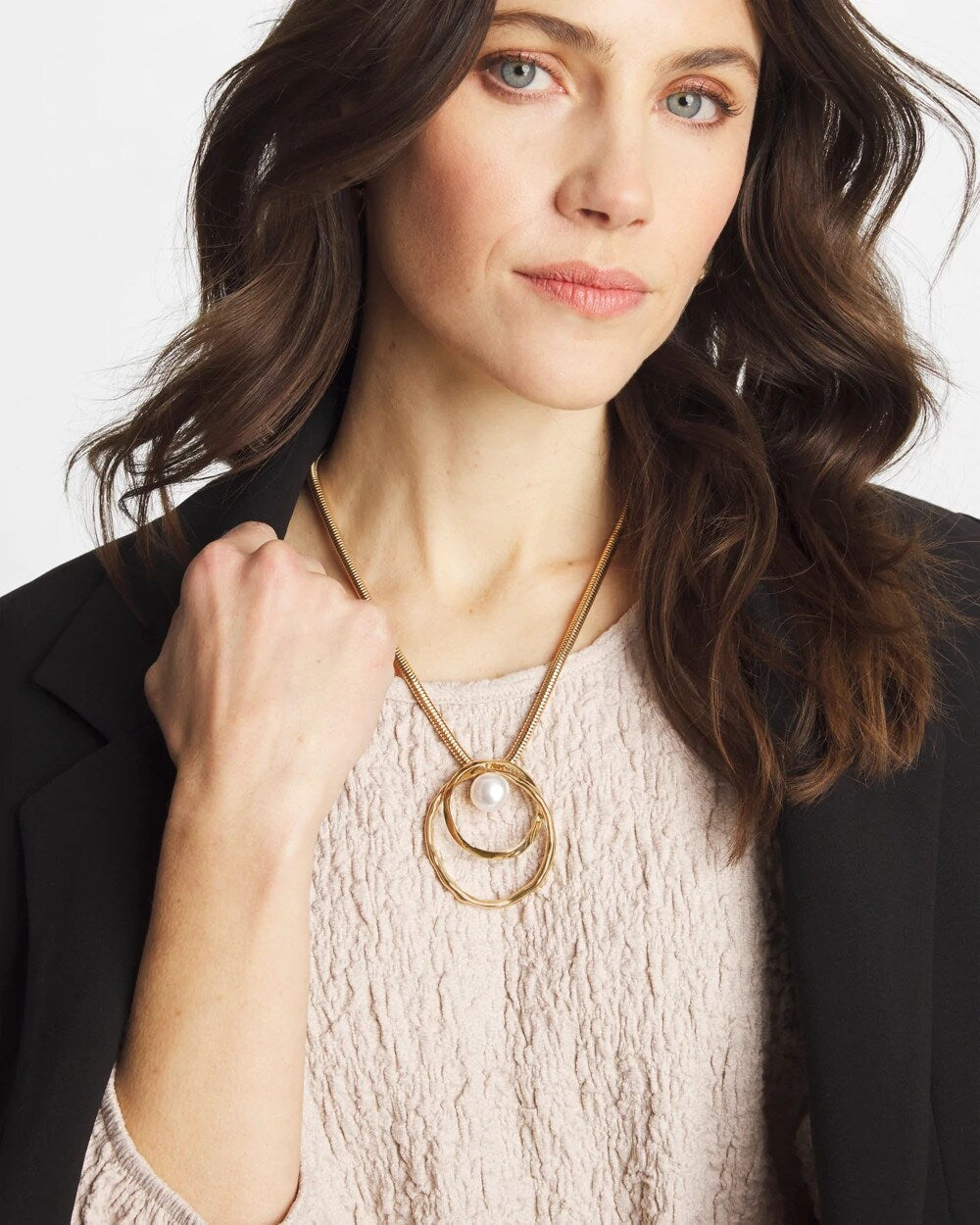 Chico's Women | Pearl and Gold Pendant PEARL