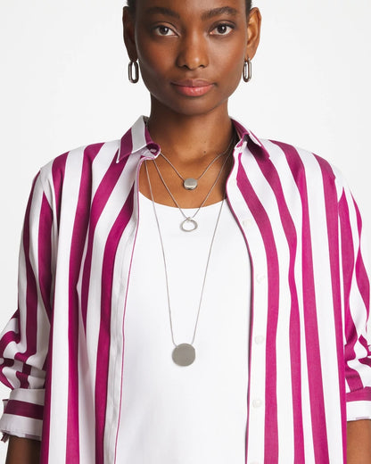 Chico's Women | Silver Triple Pendant Necklace SILVER