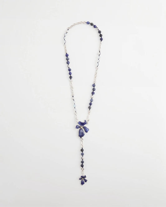 Chico's Women | Blue Flower Long Y-Necklace BLUE