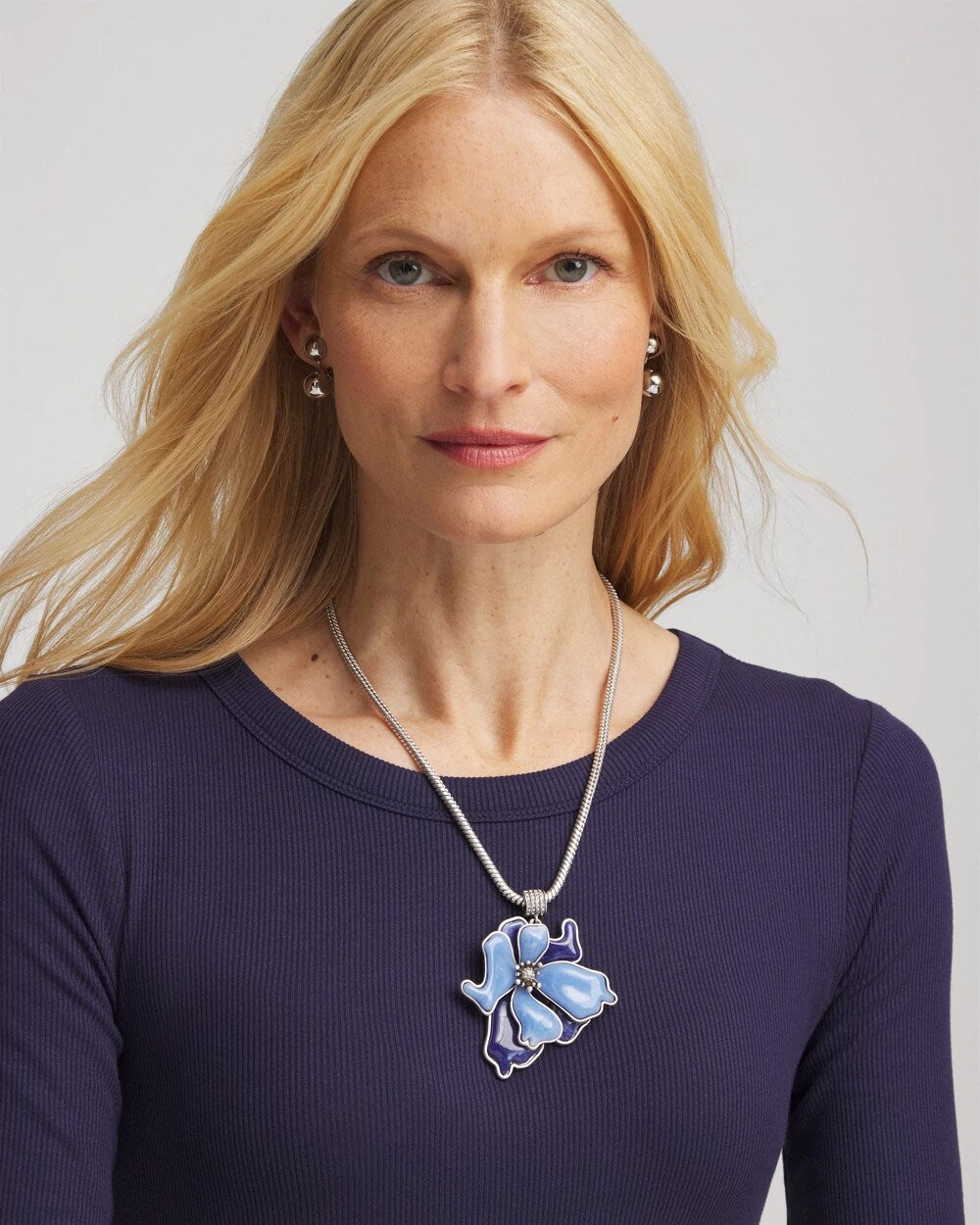 Chico's Women | Blue Flower Pendant BLUE