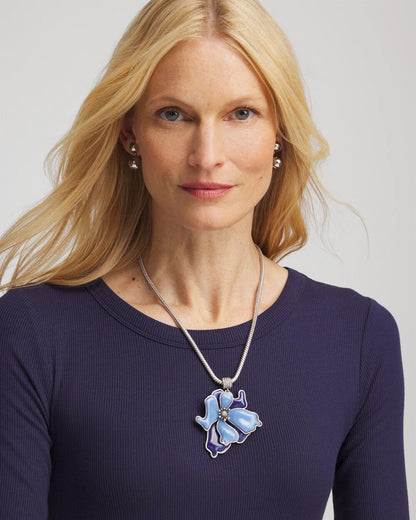 Chico's Women | Blue Flower Pendant BLUE