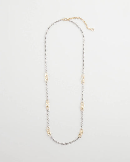 Chico's Women | Mixed Metal Link Long Necklace MIXED METALS
